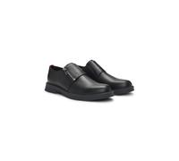 HUGO Chaussures en cuir avec fermeture éclair courte - Style Lenner_Monk_al, 50536255 Noir 42