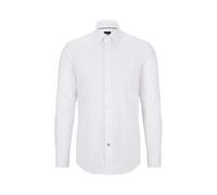 Hugo Boss Chemise Hank Kent manches longues blanche Taille 43 Homme