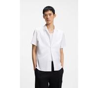 HUGO Chemise coupe décontractée en popeline de coton - Style Ellino, 50560584 Blanc L
