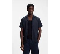 HUGO Chemise coupe décontractée en popeline de coton - Style Ellino, 50560584 Bleu foncé S