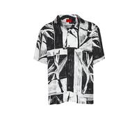 HUGO Chemise coupe oversize EXOLINO noir | XL