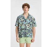 HUGO Chemise de plage Relaxed à imprimé intégral - Style BEACH SHIRT RELAXED, 50540065 Bleu à motif XXL