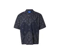 HUGO Chemise Relaxed en popeline de coton imprimée - Style Eligino, 50565370 Bleu à motif M