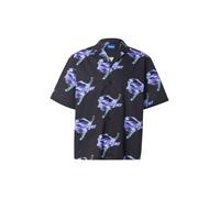 HUGO Chemise 'Eligino' bleu pastel / violet / noir, Taille M