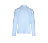 Hugo - Chemise Elvory Slim-Fit en toile de lin - Homme - Chemises - Bleu - Taille: L