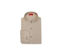 HUGO Chemise en lin slim fit ELVORY marron | L