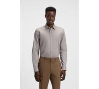 HUGO Chemise Extra Slim en coton à chevrons - Style Elisha02, 50544965 Marron 45