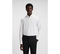 HUGO Chemise Extra Slim Fit en popeline de coton à col italien - Style Erondo, 50389769 Blanc 38