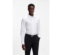 HUGO Chemise Extra Slim Fit en popeline de coton stretch - Style Elisha02, 50479396 Blanc 46