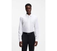 HUGO Chemise Modern en popeline de coton facile à repasser - Style Valerio, 50519812 Blanc 47