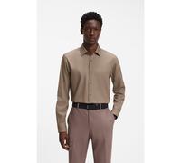 HUGO Chemise Modern en popeline de coton facile à repasser - Style Valerio, 50519812 Marron 41