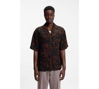 HUGO Chemise Oversize à imprimé numérique - Style Espino, 50560596 Noir à motif M