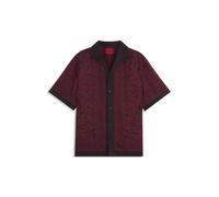 HUGO Chemise Oversize à imprimé placé - Style Exolino, 50570477 Rose à motif L