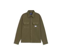 HUGO Chemise Oversize De Style Utilitaire en Twill De Coton