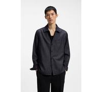 HUGO Chemise Oversize en denim de coton indigo - Style Ejiri, 50566305 Bleu foncé L