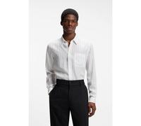 HUGO Chemise Oversize en toile à rayures - Style Erillo, 50566290 Rayures blanches S