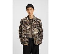 HUGO Chemise Oversize en toile de coton à imprimé camouflage - Style Epoldo, 50549747 Fantaisie L
