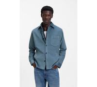 HUGO Chemise Oversize en velours côtelé de coton - Style Ecord, 50555777 bleu clair XS