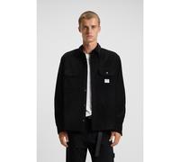 HUGO Chemise Oversize en velours côtelé de coton - Style Ekynone, 50549793 Noir S