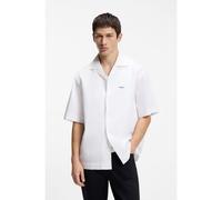 HUGO Chemise Oversized en coton au toucher papier - Style Espino, 50560580 Blanc XXL