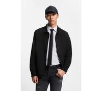 HUGO Chemise Oversized Fit en similicuir avec poches latérales - Style Enaso, 50555791 Noir S