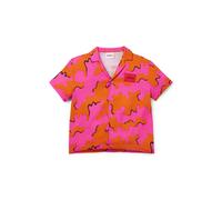 HUGO Chemise pour enfant à imprimé audacieux et étiquette logo rouge - Style G25115/42706A, G25115 Orange 114