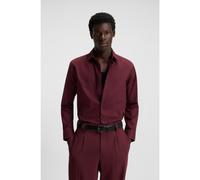 HUGO Chemise Relaxed en flanelle de coton brossé - Style Emero, 50549740 Rouge sombre S