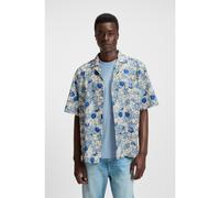 HUGO Chemise Relaxed en popeline de coton imprimée - Style Eligino, 50545357 Bleu à motif L