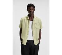 HUGO Chemise Relaxed Fit en lin pour toutes les occasions - Style Ellino, 50490761 Chaux XS