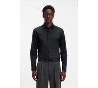 HUGO Chemise Slim en coton à boutons dissimulés sur le devant - Style Kallo, 50570768 Noir 38