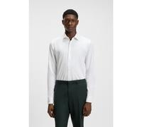 HUGO Chemise Slim en coton à chevrons - Style Kenno, 50545013 Blanc 37