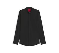 HUGO Chemise Slim en coton stretch avec col montant - Style Kaleb, 50544949 Noir 41