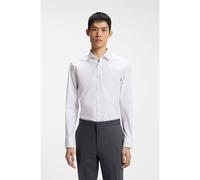 HUGO Chemise Slim en popeline de coton mélangé - Style Kenno, 50556258 Blanc 43
