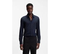 HUGO Chemise Slim en twill stretch - Style Kenno, 50551242 Bleu foncé 41