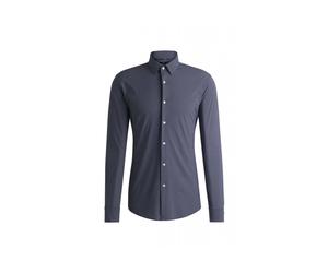 Hugo - Chemise slim-fit à imprimé géométrique - Homme - Chemises - Bleu - Taille: S