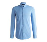Hugo - Chemise Slim Fit à Rayures Haute Performance - Homme - Chemises - Bleu - Taille: 3XL