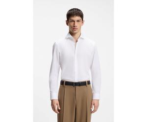 HUGO Chemise Slim Fit en coton à manches très longues - Style C-Jason, 50293691 Blanc 38L