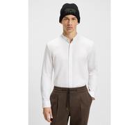 HUGO Chemise Slim Fit en coton stretch avec col mao - Style Kaleb, 50544949 Blanc 41