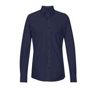 Hugo - Chemise Slim Fit en Jersey Bleue - Homme - Chemises - Bleu - Taille: M