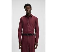 HUGO Chemise Slim Fit en popeline de coton facile à repasser - Style Kenno, 50289499 Rouge sombre 38