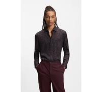 HUGO Chemise Slim Fit en satin imprimé - Style Kenno, 50554852 Marron à motif 41