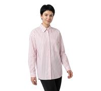 HUGO Chemisier Oversize en coton à rayures avec logo Happy HUGO - Style Elisana_B, 50562969 Rose clair 40