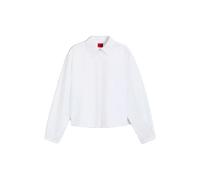 HUGO Chemisier Relaxed court en popeline de coton - Style Endeka, 50572062 Blanc 42