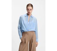 HUGO Chemisier coupe décontractée en tissu structuré transparent - Style Ellodhy, 50566750 bleu clair 36