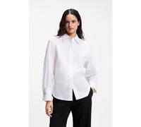 HUGO Chemisier décontracté en coton à boutons de manchette à logo revisité - Style Enkanthus, 50561428 Blanc 36