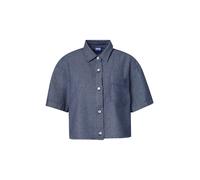 HUGO Chemisier court coupe décontractée en denim léger - Style Erynn_B, 50559135 Bleu foncé 44