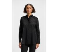 HUGO Chemisier Oversize avec motif effet dévoré - Style The Oversize Shirt, 50543366 Noir 36