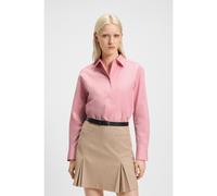 HUGO Chemisier Oversize en toile de coton avec logo brodé - Style The Oversize Shirt, 50515741 Rose clair 36