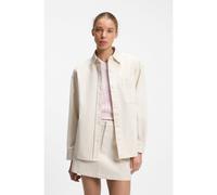 HUGO Chemisier Oversize en twill de coton - Style Eshy_B, 50562978 Naturel 40