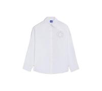 HUGO Chemisier Oversize avec logo Happy HUGO en strass - Style Edafne_B, 50555625 Blanc 36